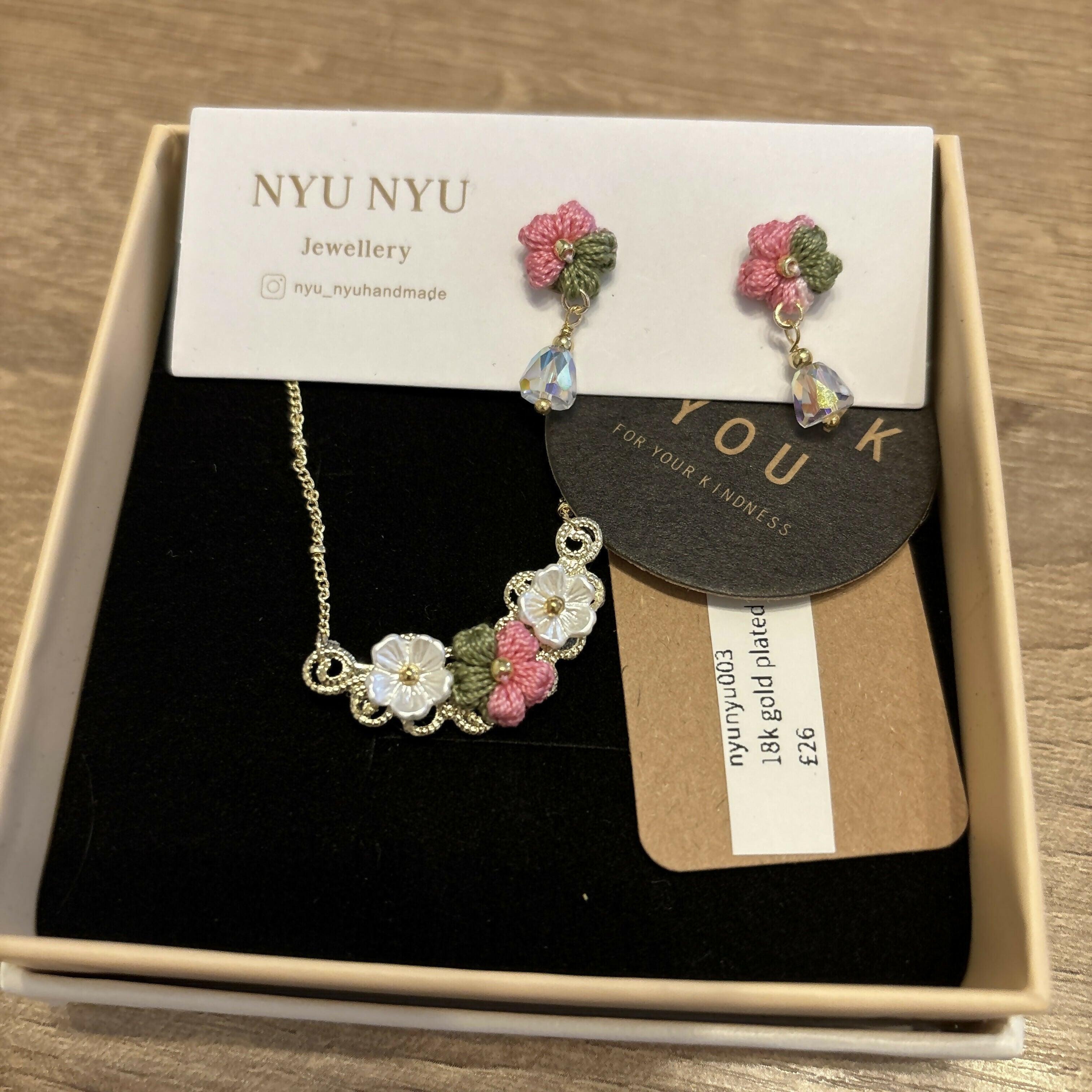 Micro Crochet Flower Jewellery Sets