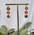 Funky Pattern Collection - Triple Dangle Polymer Clay Earrings