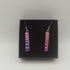 Pink and Gold Dichroic Earrings