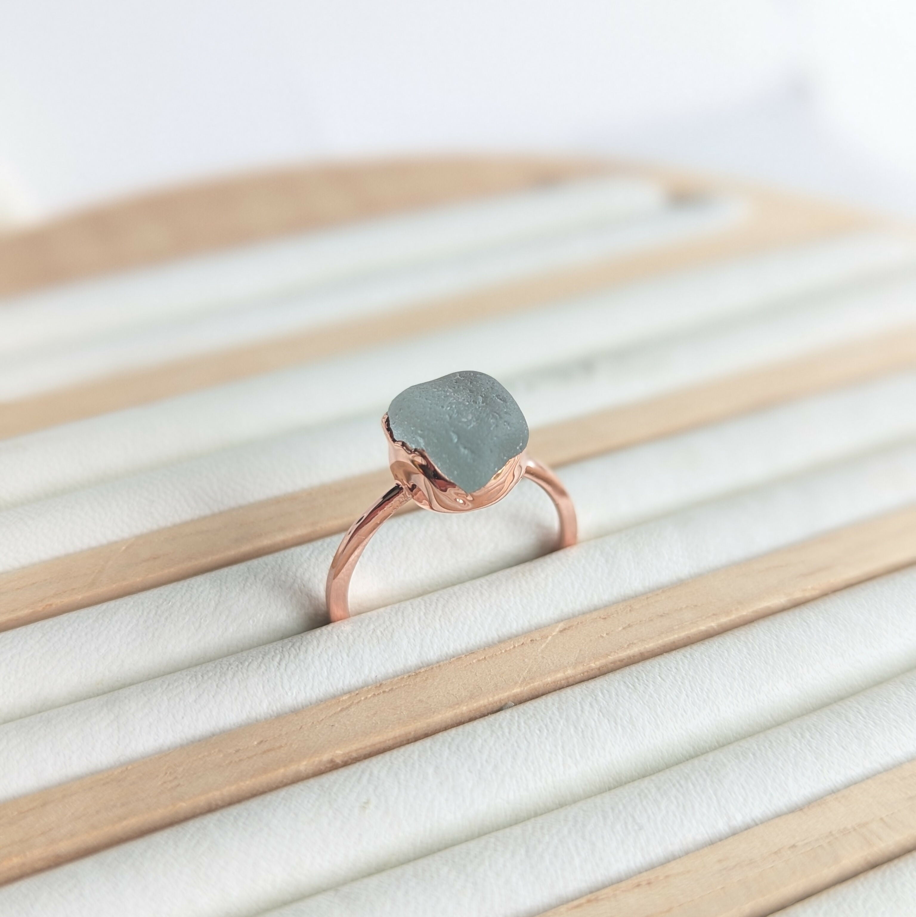 Seaglass Ring - size N