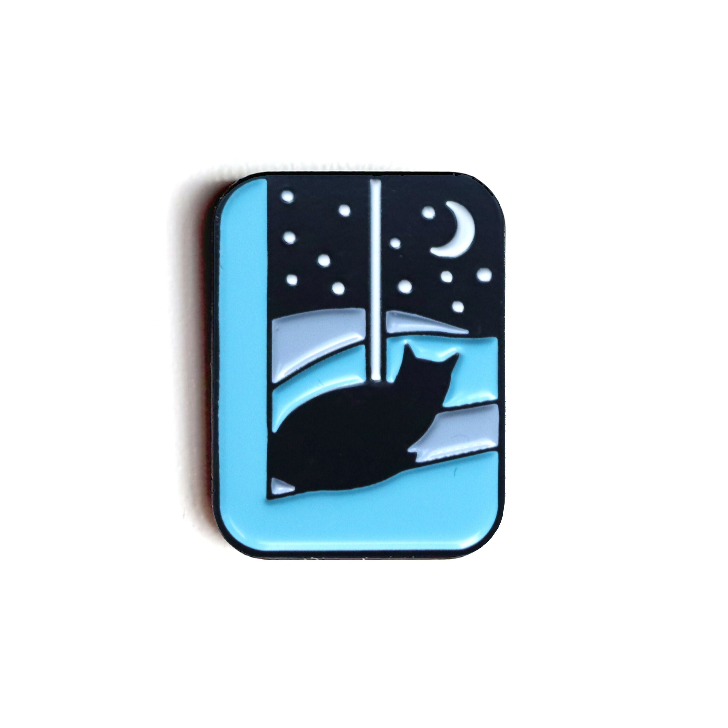 Cat Night Time, Pin Badge