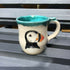 Stoneware Handpainted Animal Mug - Blue