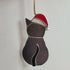 Glass Christmas Decoration Cat