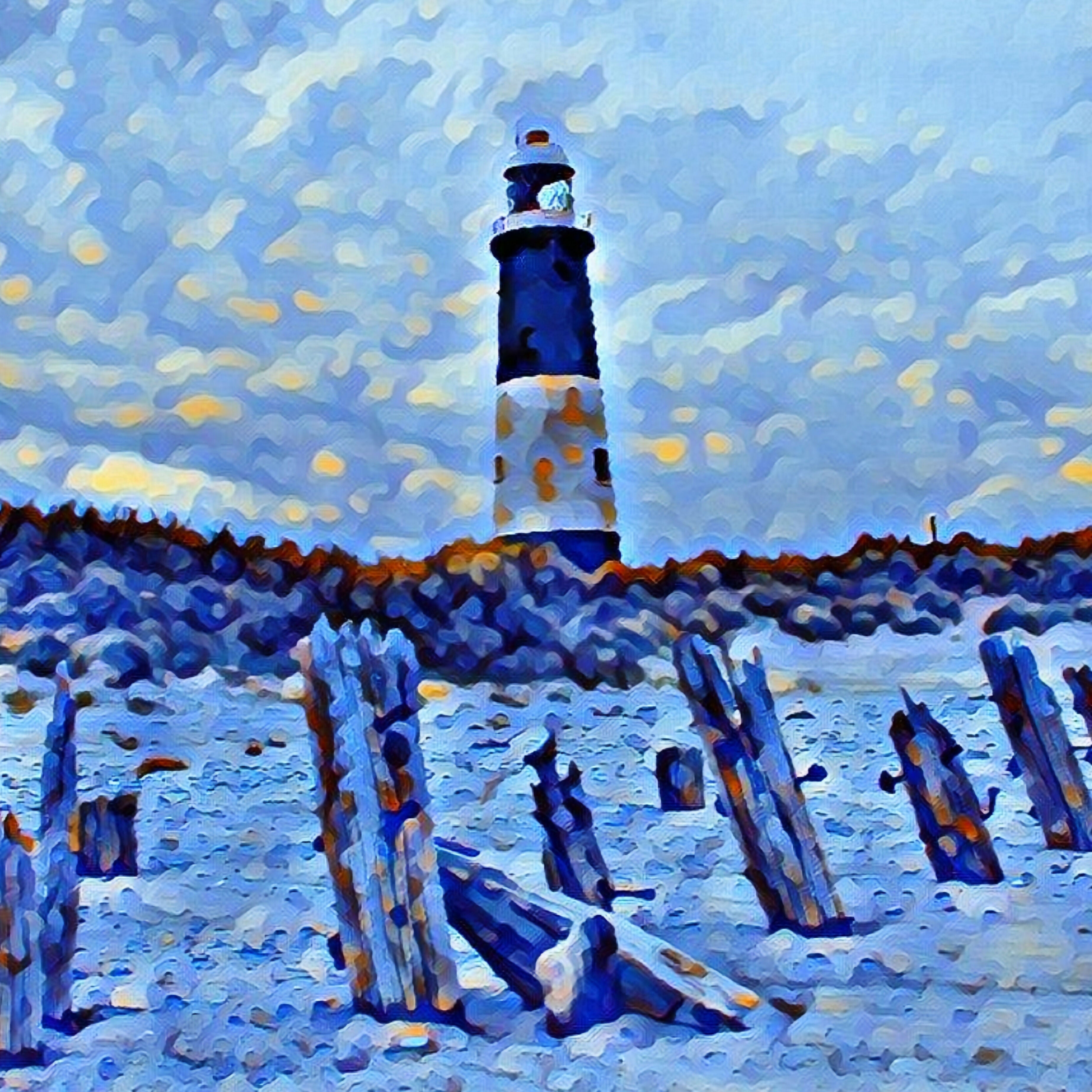 Lighthouse coaster for mock up