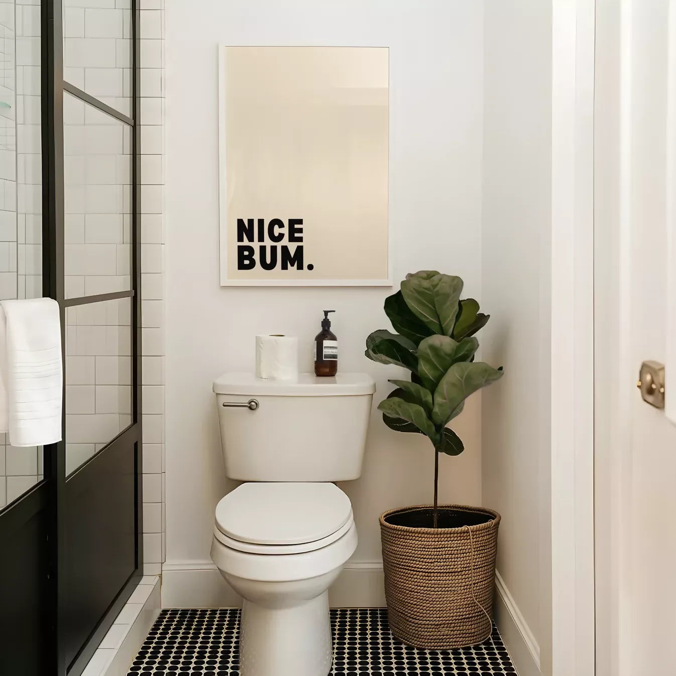 NICE BUM WALL ART PRINT