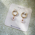 Resin Daisy Marble Hoops