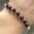 Handmade Sterling Silver Garnet And Freshwater Pearl Beaded Bracelet