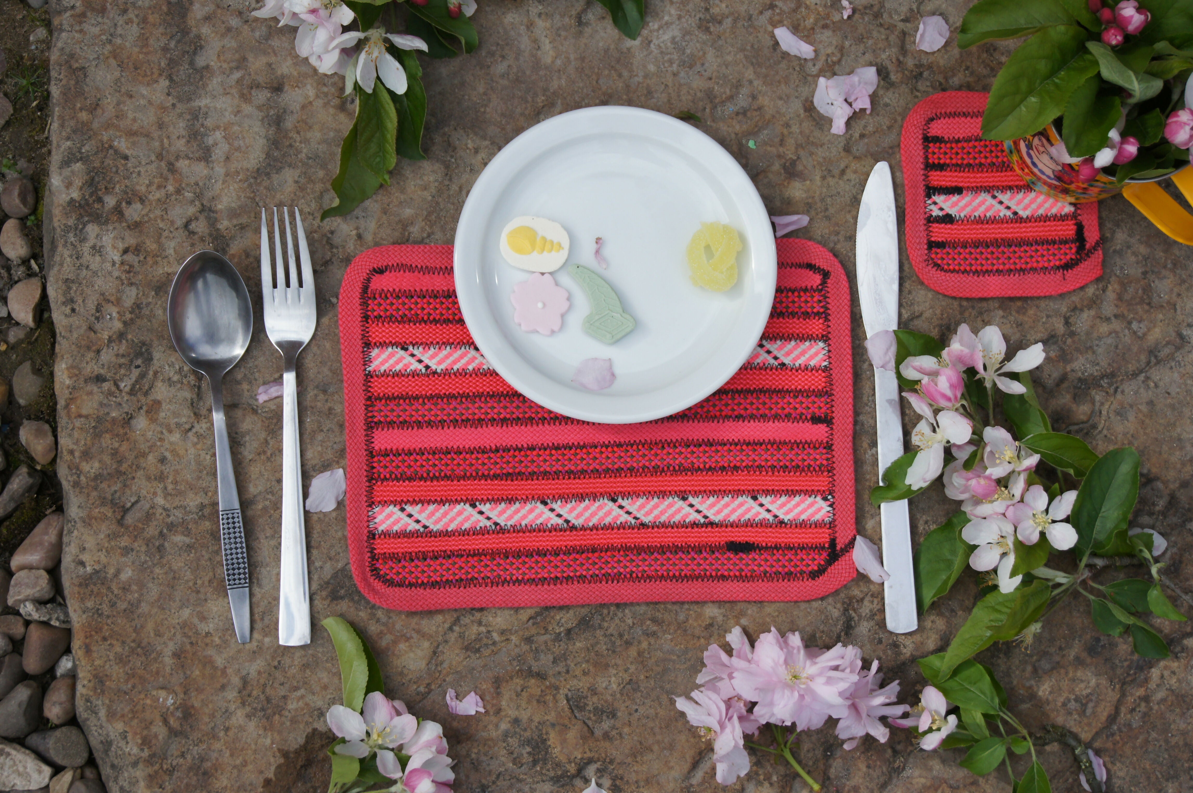 Recycled Climbing Rope Placemat / Mousemat