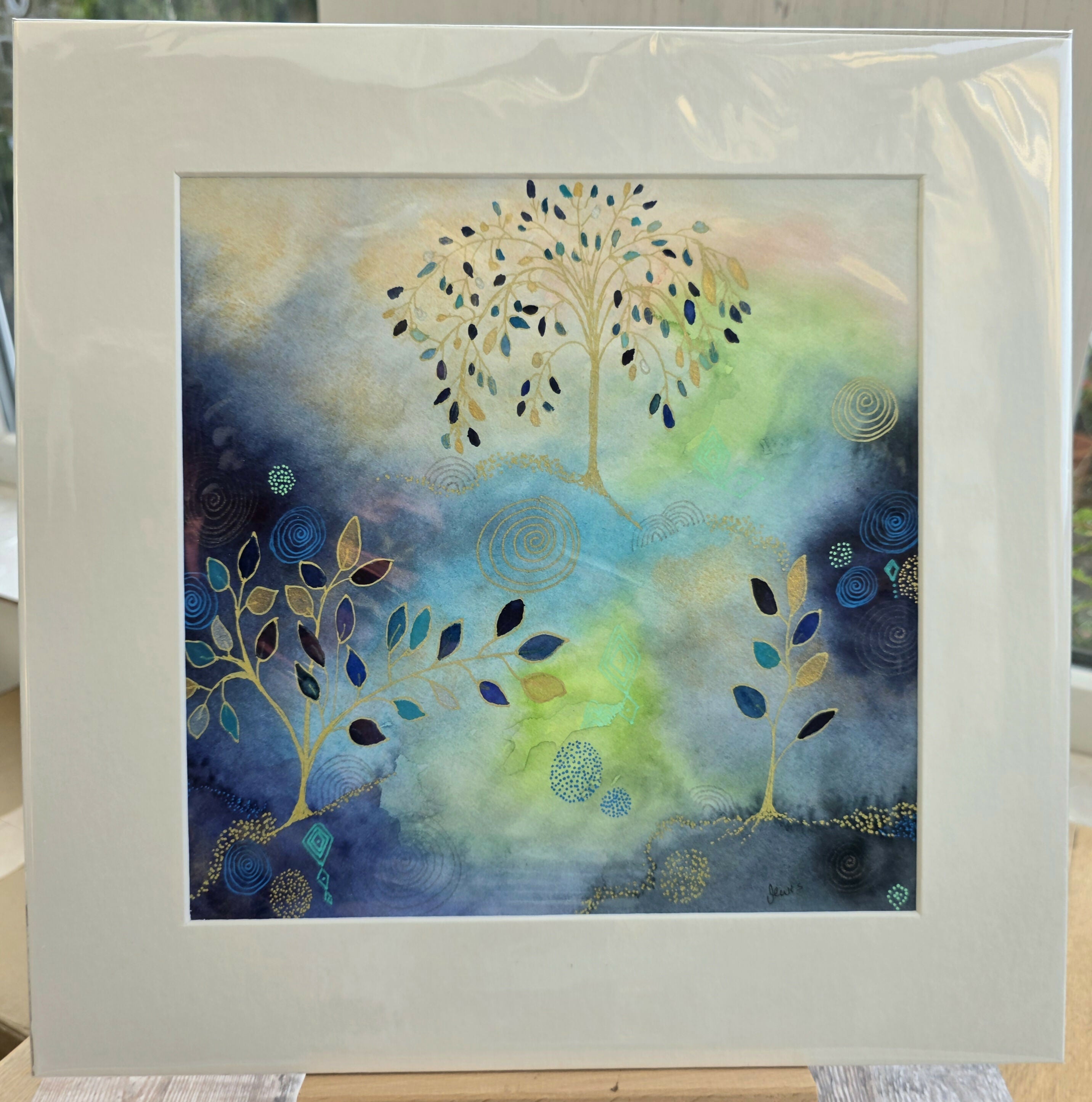 'Ethereal Woodland Glade' Original Mixed Media Painting