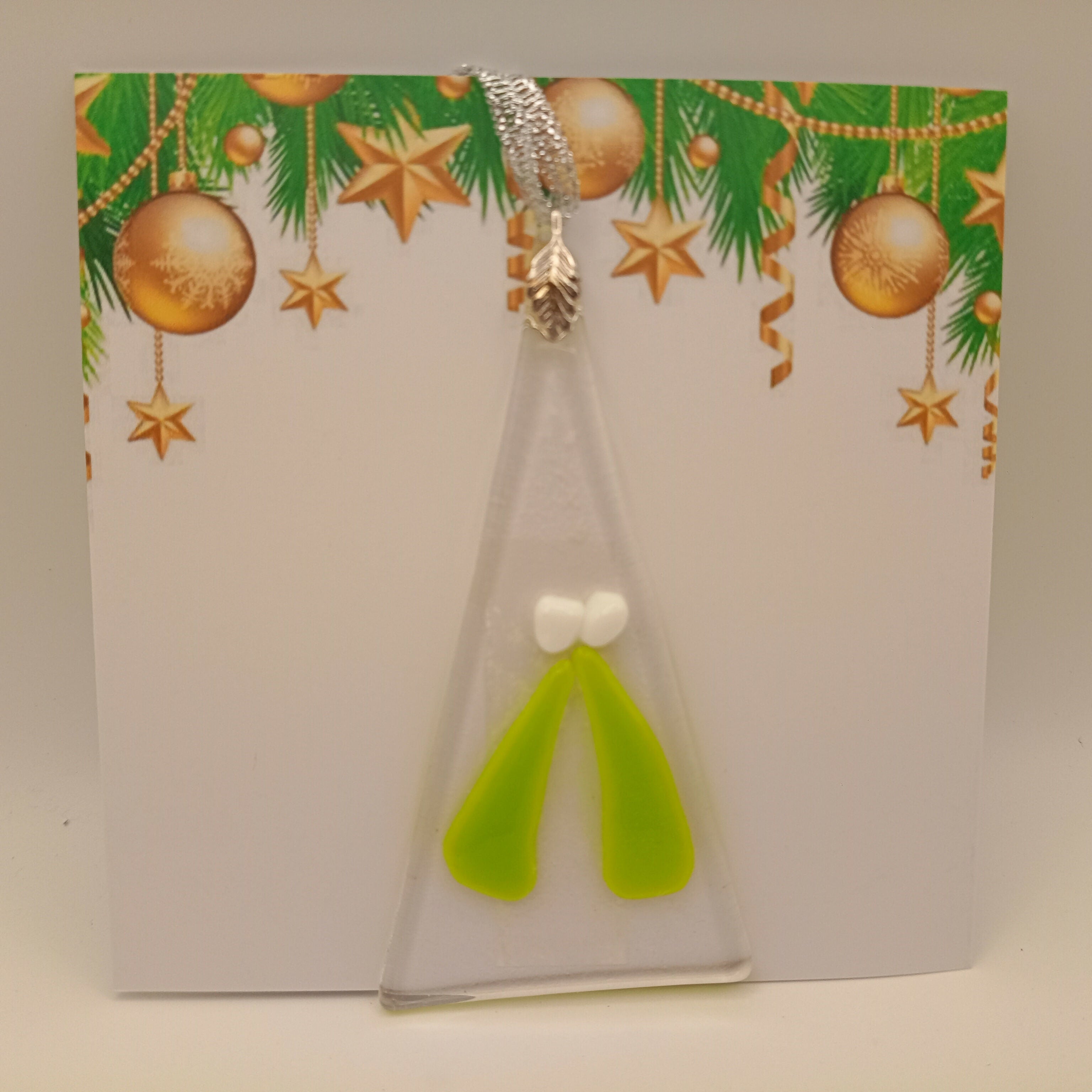 Fused Glass Christmas Card