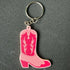 Pink Cowgirl Boot - Recycled Acrylic Keychain