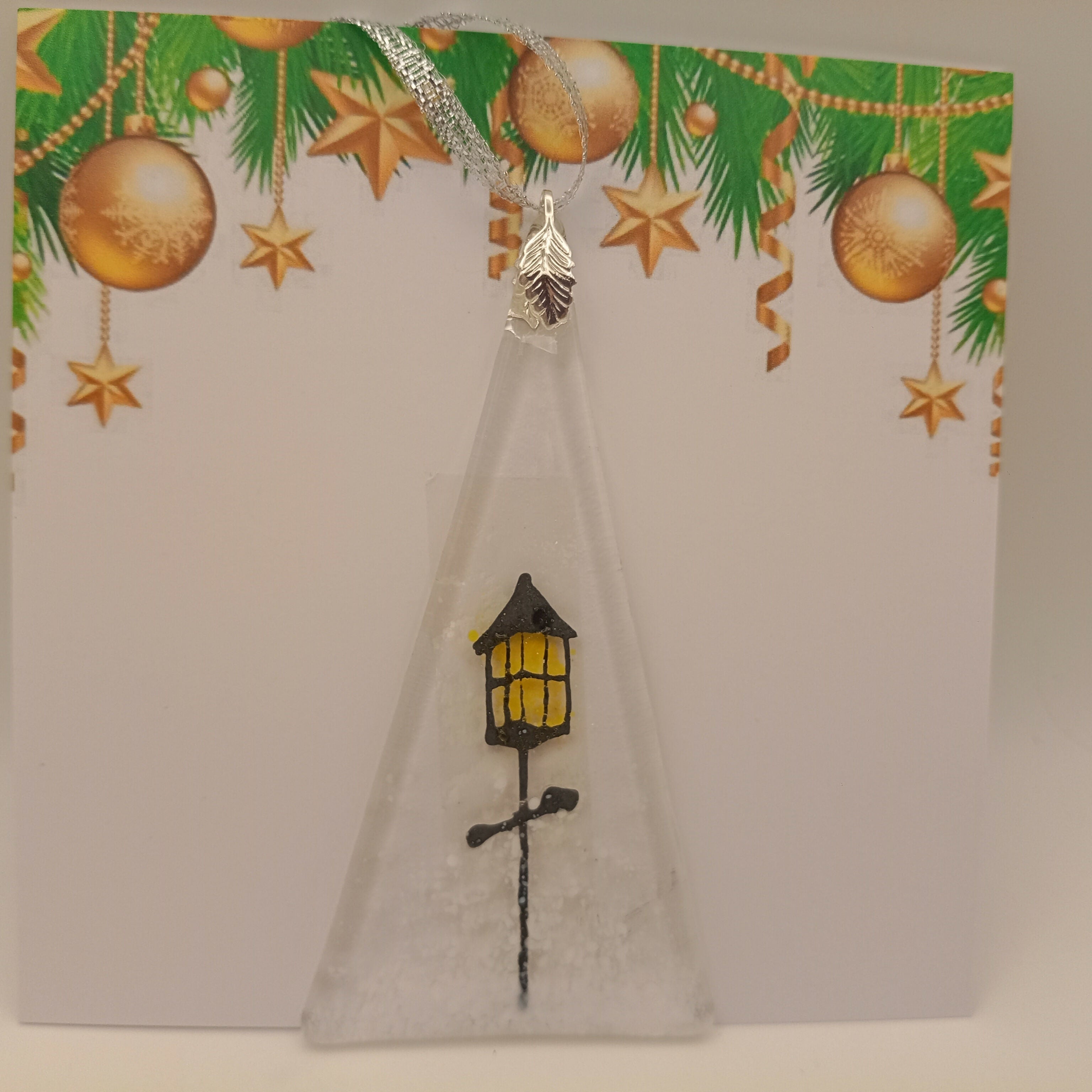 Fused Glass Christmas Card