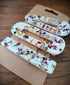 Set Of 3 Hair Clips With Rose Petals