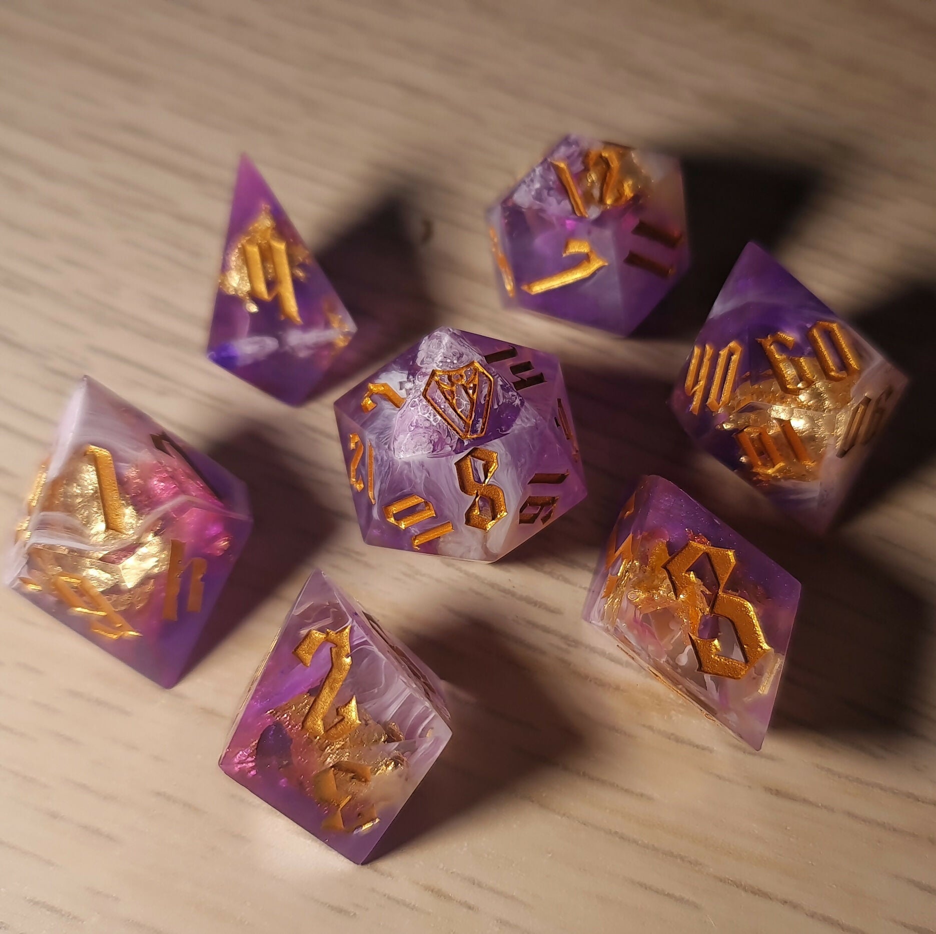 Liquid Treasure Dice • Purple