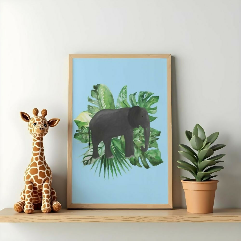 Elephant Jungle Print