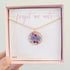 Forget Me Not Circle Necklace Gold Plated