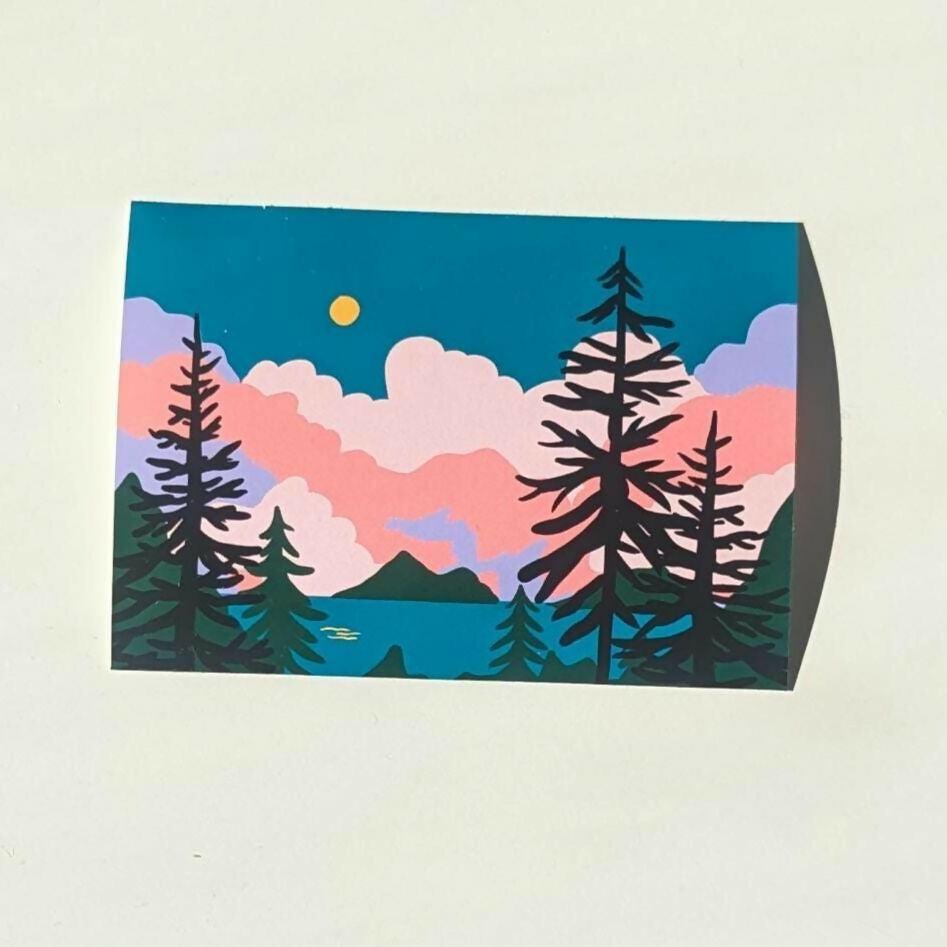 Pink Clouds Vinyl Sticker