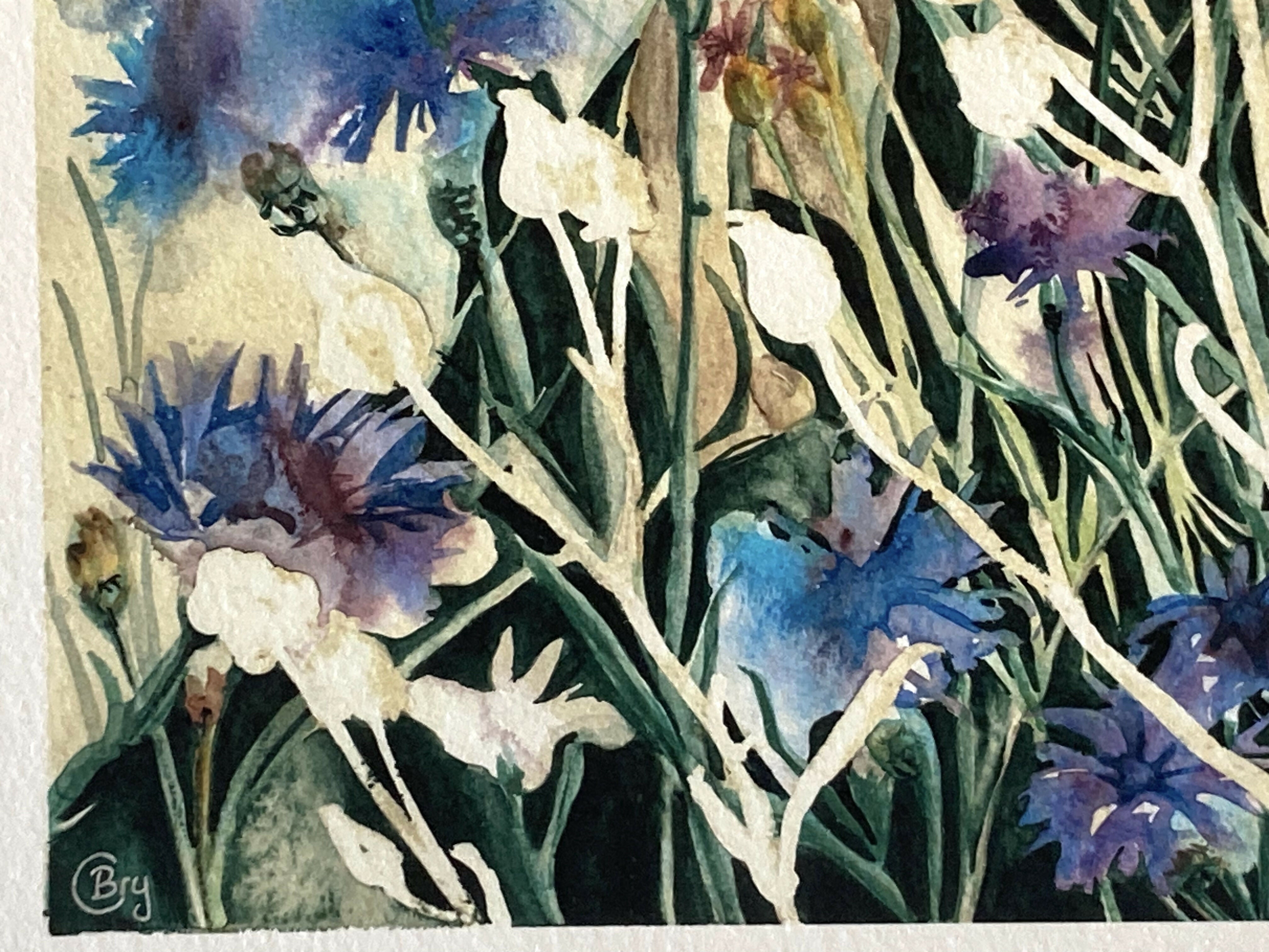 Cornflowers A4 print