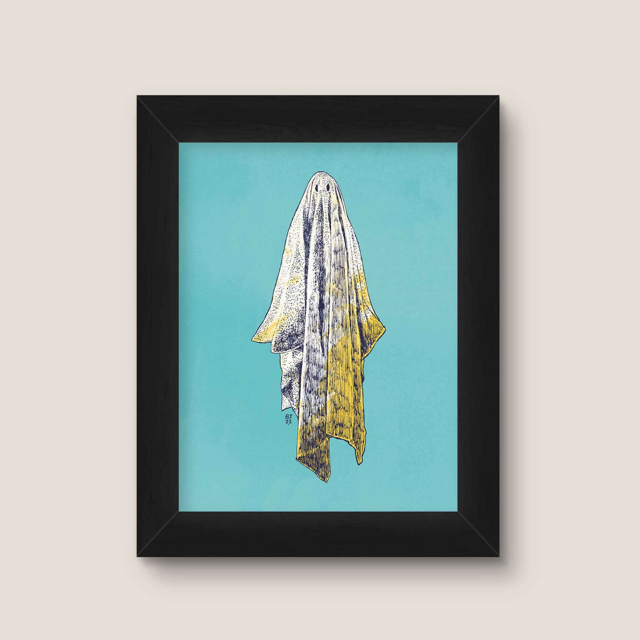 Ghost Art Print – Minimalist Pop Illustration