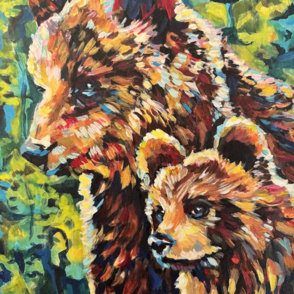 A4 Mother Bear Print