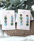 Aqua Collection - Droplet Dangles Polymer Clay Earrings
