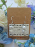Howlite Earrings on Sterling Silver Plated Hooks