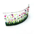 Small Fused Glass Flower Meadow Curve (Pinks)