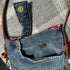 Unique Design Handcrafted Bag Purse Handbag Made From Upcycled Jeans And Fabrics