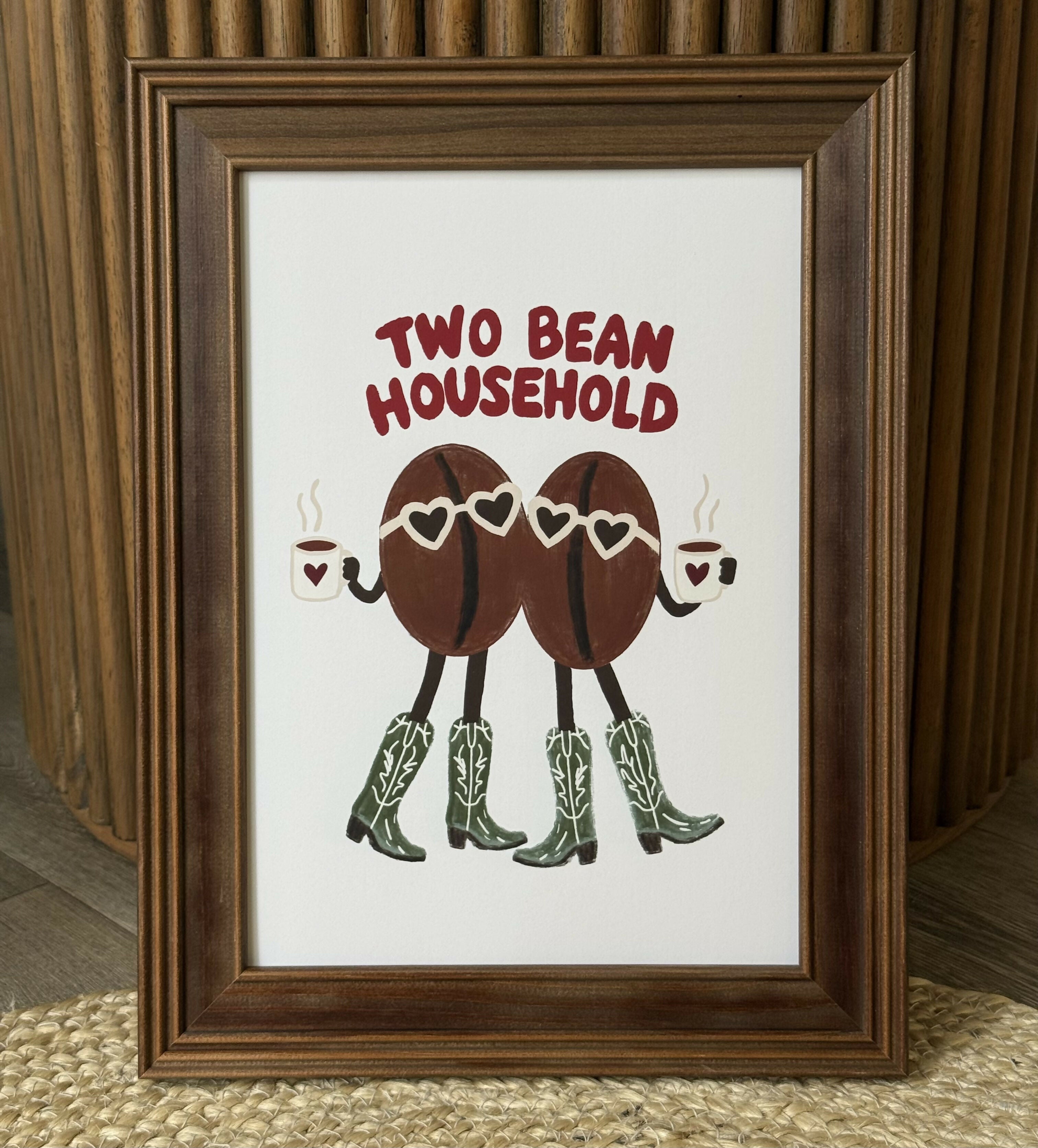 Two Bean Household Print