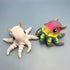 3D Printed LARGE: Articulated Sensory Fidget Animals friends Flapjack (Orange) (Teal/pink/yellow) & (White) 18cm