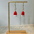 Micro Crochet Christmas Hat Drop and Dangle Earrings
