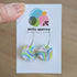 White, Blue, Green & Pink Abstract Swirl Circle Hoop Handmade Polymer Clay Earrings