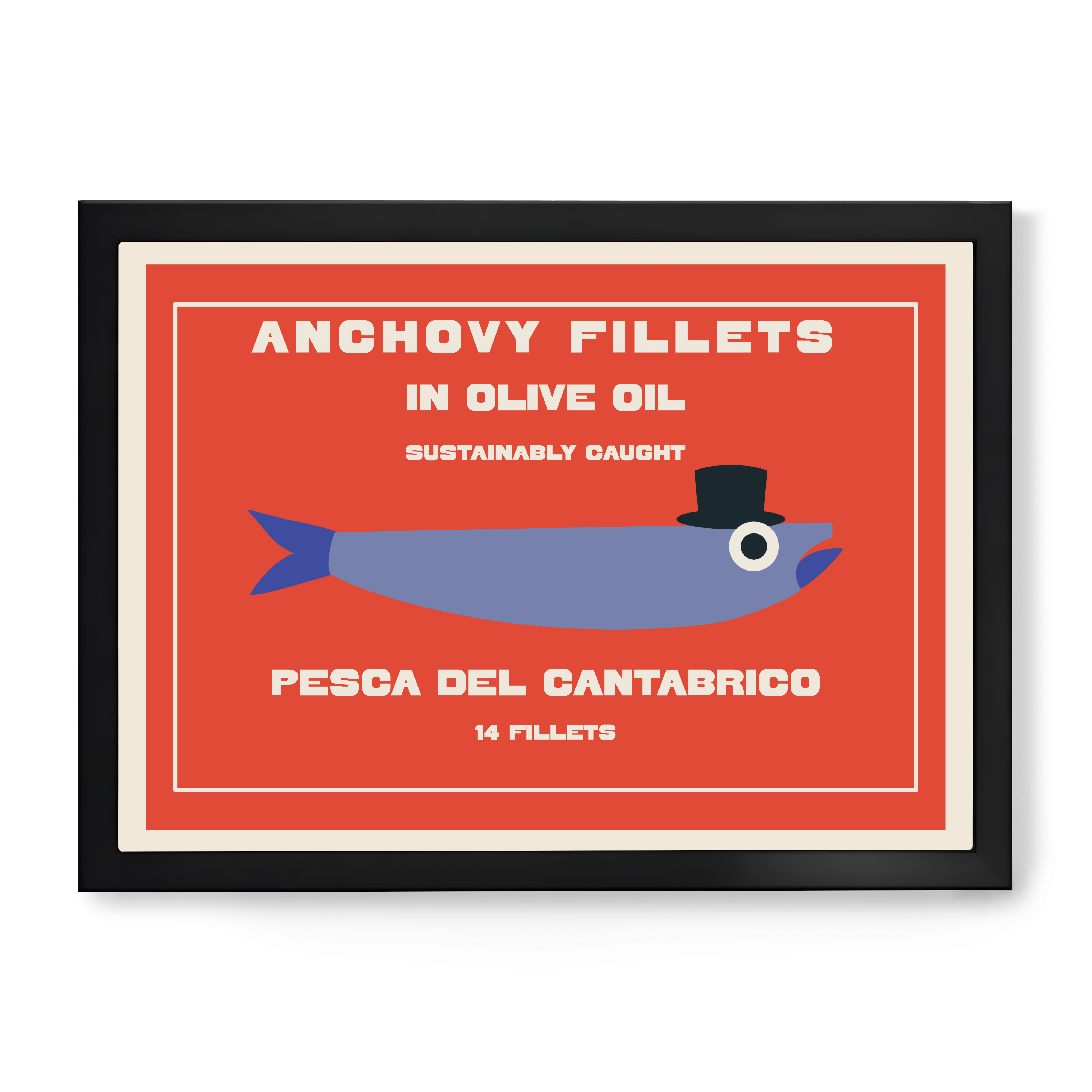 Anchovies Tinned Fish Kitchen Print