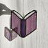 Purple Book Stained Glass Suncatcher