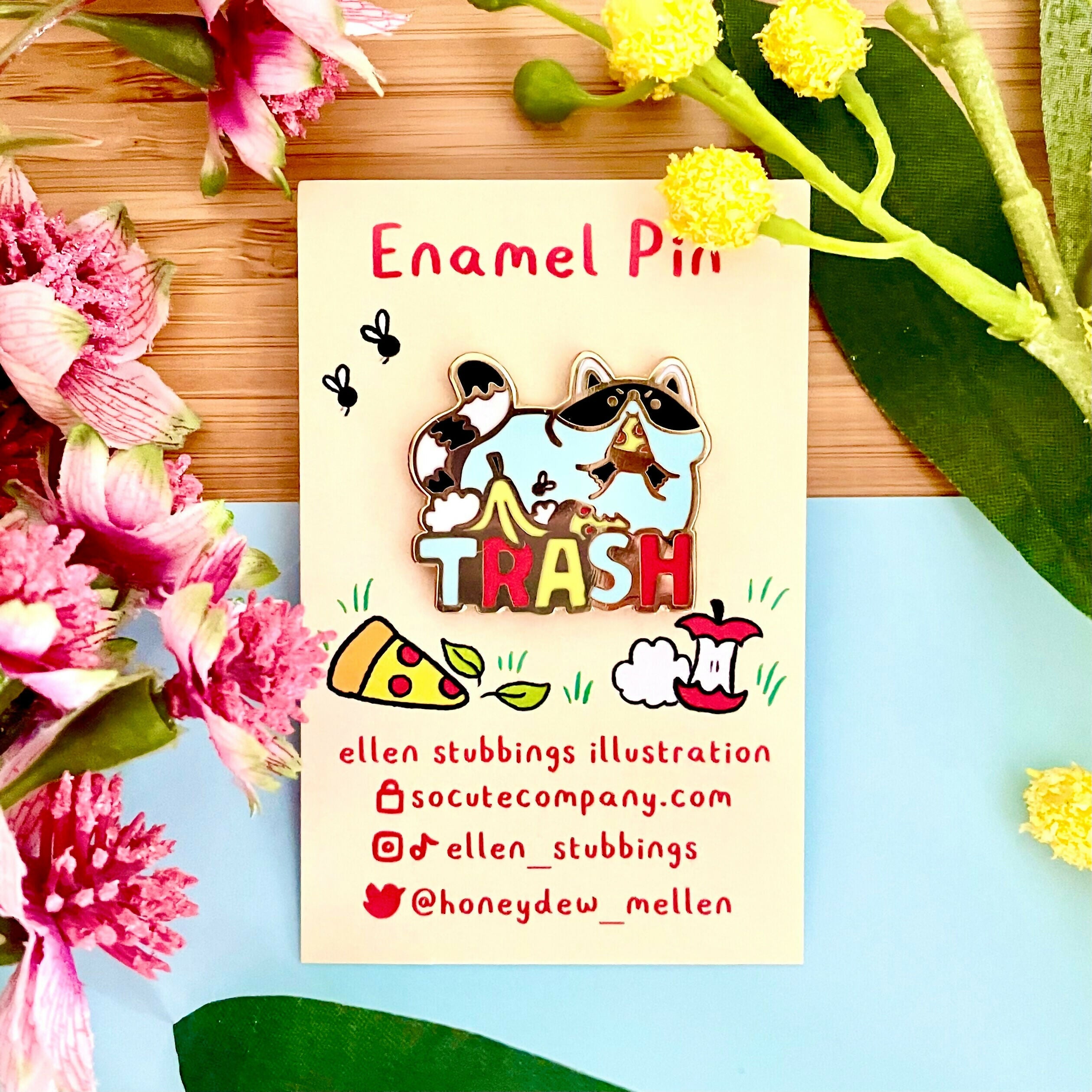 Enamel Pin - Trash Raccoon