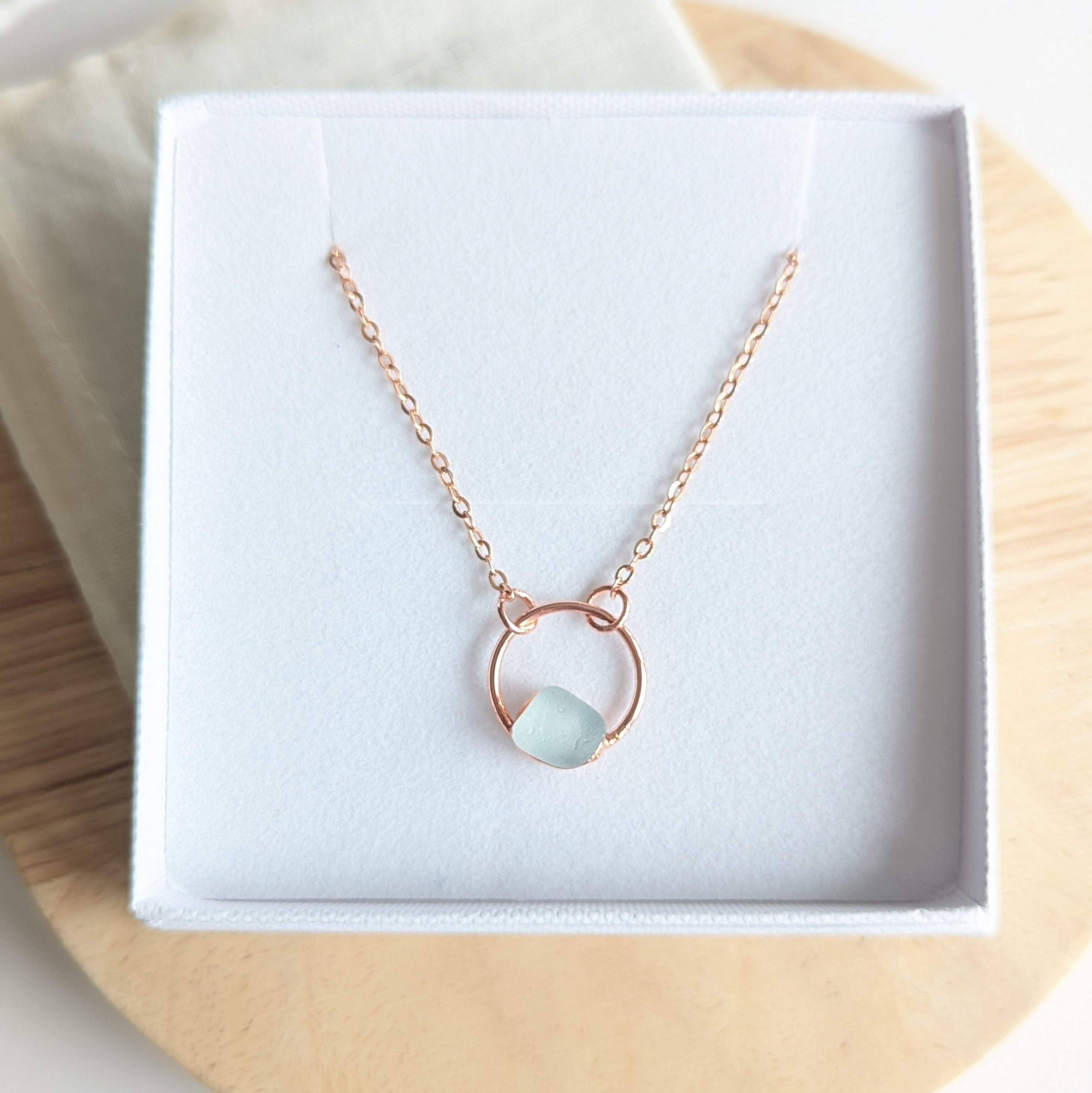 Seaglass Moon Necklace