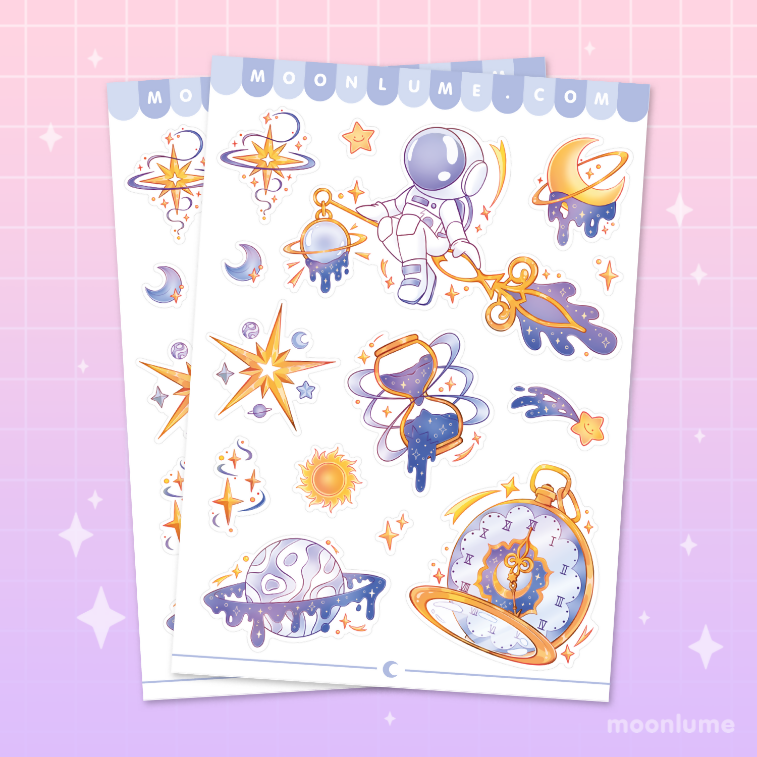 Vinyl Sticker Sheet - Time and Space