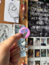 Pixel Bluebell Pin Badge In Purple