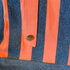 Unique Handcrafted Striped Denim Large Tote Bag Handbag Made From Upcycled Jeans
