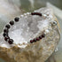 Handmade Sterling Silver Garnet And Freshwater Pearl Beaded Bracelet