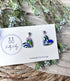 Funky Pattern Collection - Small Heart Polymer Clay Earrings