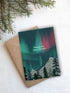 Illustrated Northern Lights Christmas Card 4 Pack