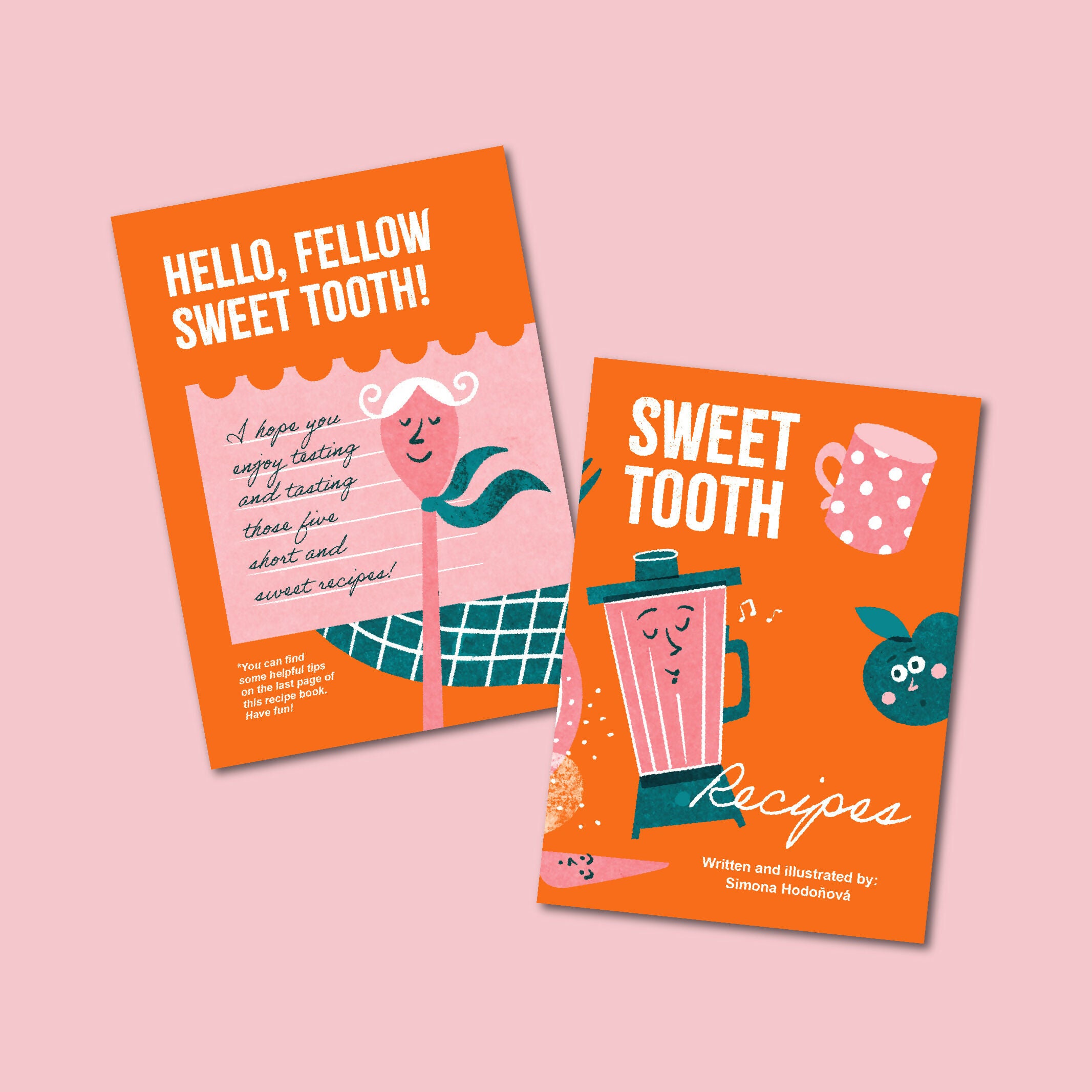 Easy and Short, Pocket-size Illustrated Sweet Tooth Recipe Book