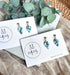 Aqua Collection - Teardrop Polymer Clay Earrings