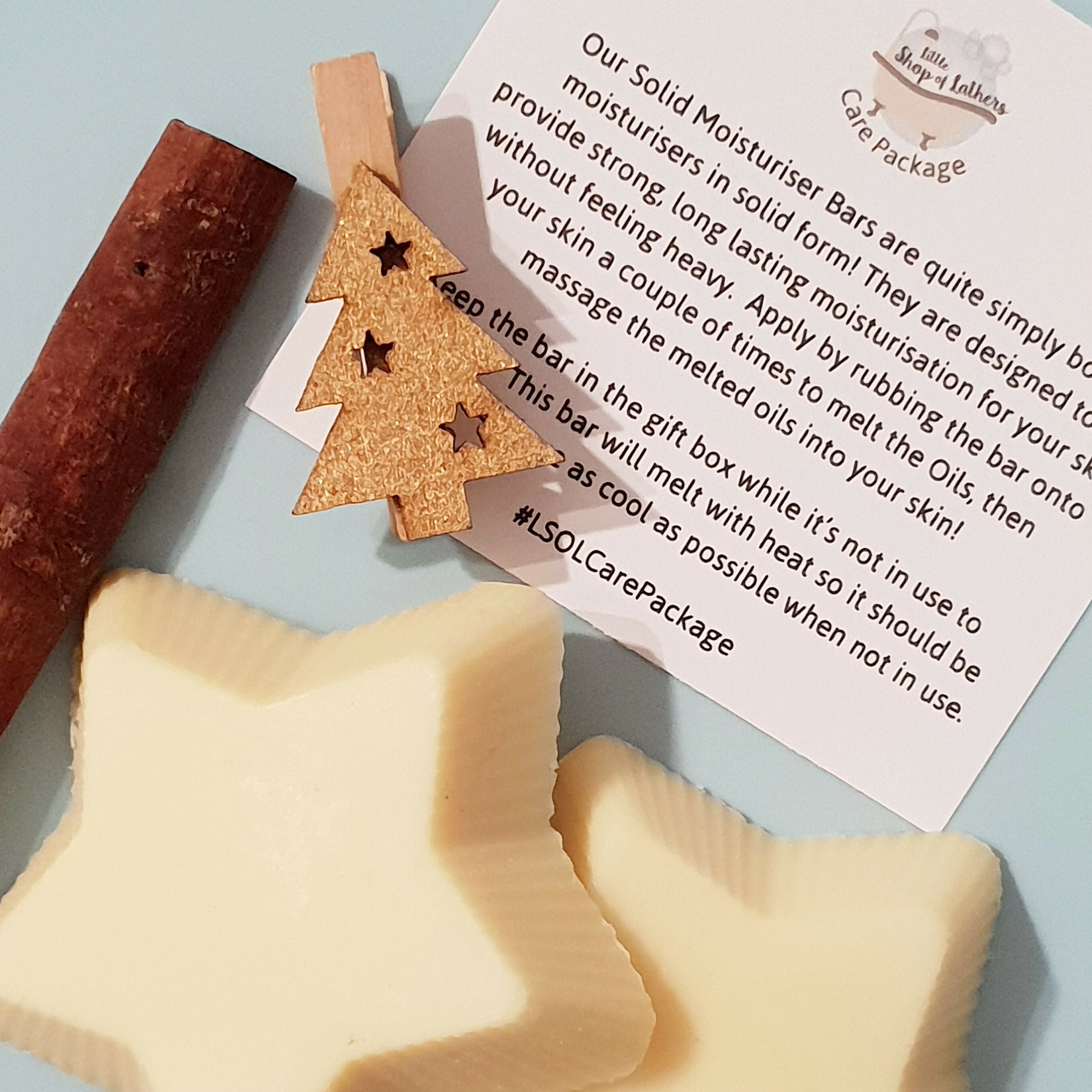 Christmas Star Solid Moisturiser Bar