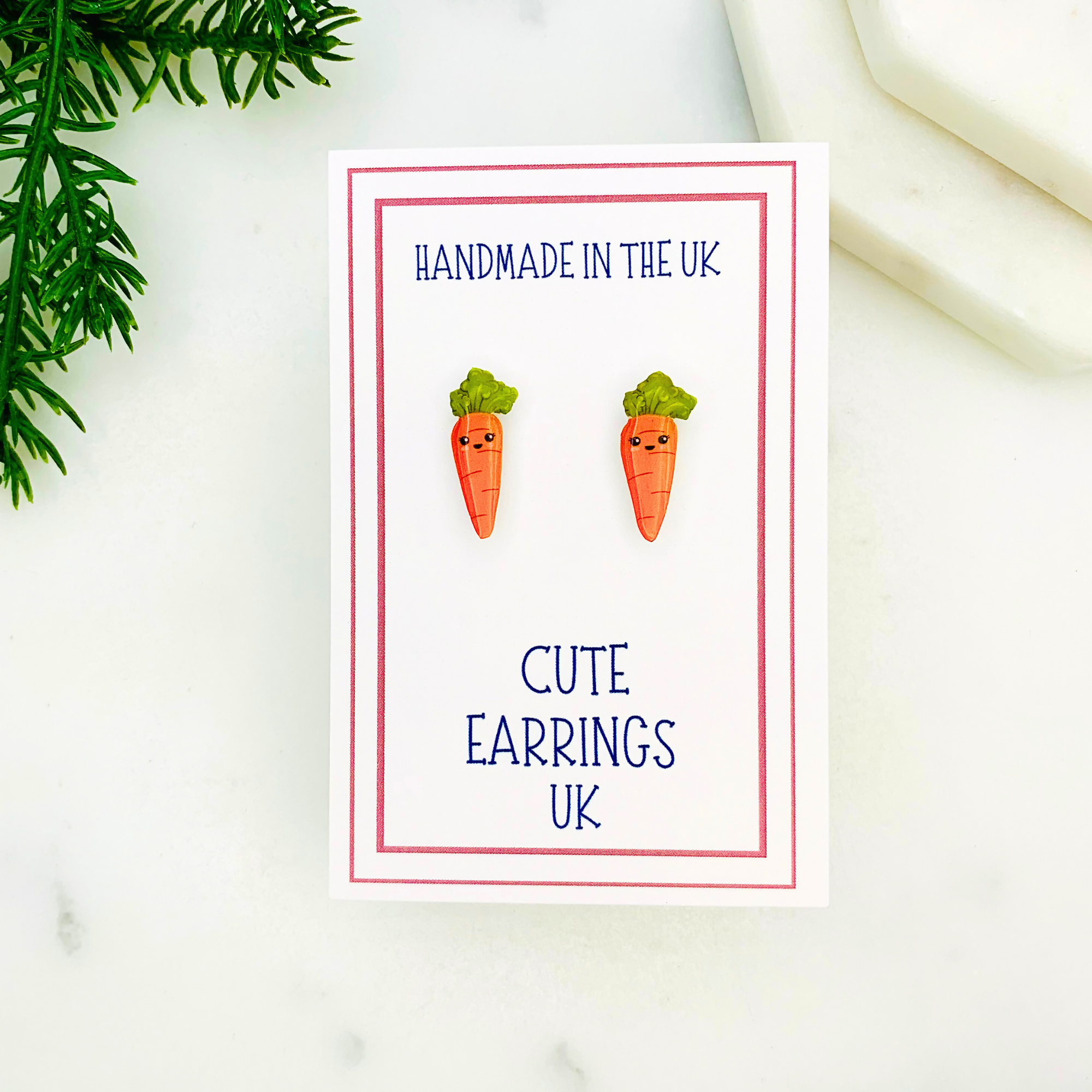 Happy Carrot Stud Earrings