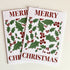 Holly Merry Christmas Card