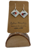 Handmade Robin In The Snow Christmas Earrings Enamel And Sterling Silver