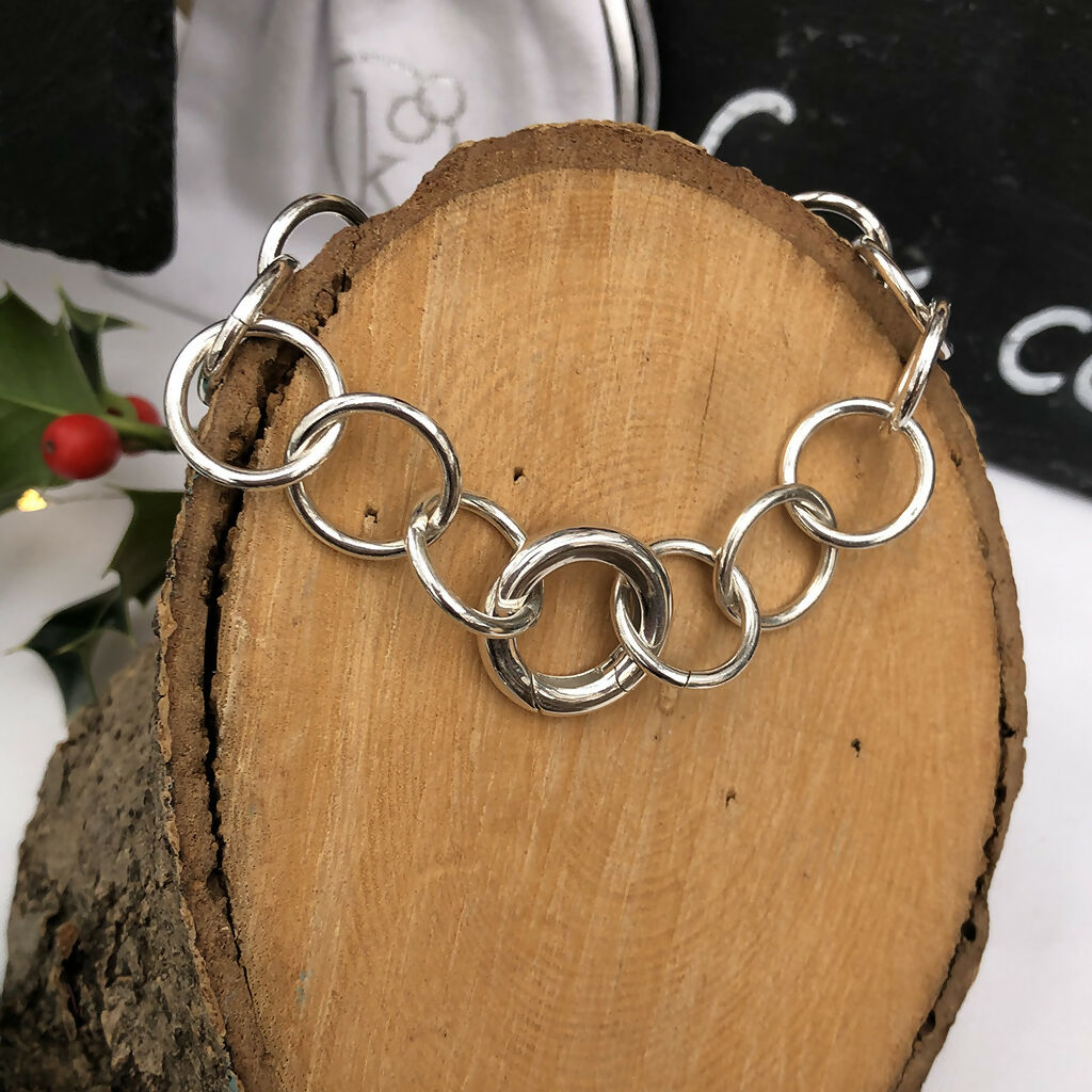 Sterling Silver Sprite Hoops Bracelet