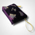 Lotus Flower Aubergine Velvet Makeup Bag
